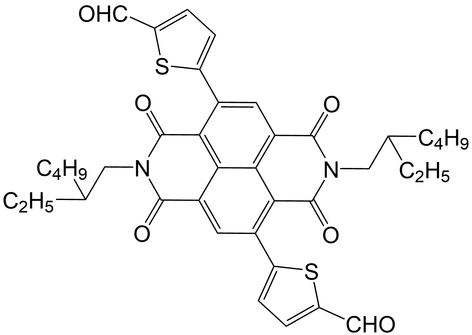5,5'-(2,7-bis(2-ethylhexyl)-1,3,6,8-tetraoxo-1,2,3,6,7,8-hexahydrobenzo[lmn][3,8]phenanthroline4,9-diyl)bis(thiophene-2-carbaldehyde)/